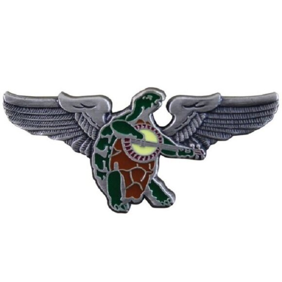 New Turtle Grateful Dead Terrapin Pin Deadhead Pilot Wings Licensed Tour Novelty - Picture 1 of 3